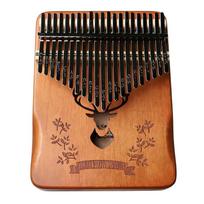 Traditional Wood Kalimbas Thumb Piano with 21 Precisions Tuned Keys Delivering Pure Harmonies Suitable for Music Lovers