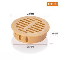 35mm 50mm Rectangular Plastic Mesh Vent 10PCS Grille Air Flow Panel for Home Kitchen Ventilation A4
