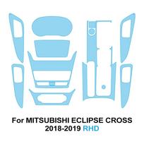 TPU Apsauginė Plėvelė Automobilio Interjerui, Skirta Mitsubishi Eclipse Cross 2018-2019, Navigacijos Ekranui, Pavarų Dėžei, Anti-Scratch PPF Lipdukas for Eclipse Cross blue