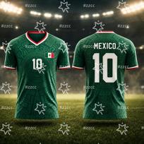 2026 Mexico No.10 Football Jersey Training Kit Soccer fan gift Summer Sports Men's T-Shirt Kid's Tee Woman Cycling Jersey XXS gray