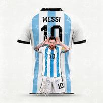 25-26 Messi No.10 Football Jersey Training Kit Argentine Fans Gift Summer Sports Men's T-Shirt Kid's Clothing Cycling Jersey S gray