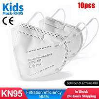 FPP2 kaukė vaikams KN95 veido kaukė 9-12 metų burnos kepuraitėms vaikams, tušas 50pcs oranžinė