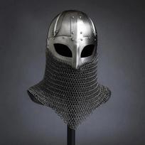 Viking Norman Helmet Handmade Medieval Armor Replica for LARP, Cosplay, Renaissance Fair Collectors Norse Warrior Helm Gift