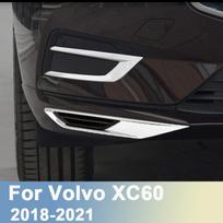 „Volvo XC60 2018 ABS“ automobilio priekinio rūko žibinto dangtelio apdaila priekinio rūko žibinto lempos rėmo lipduko stiliaus priedai A Silver