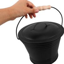Ash Bucket For Fireplace Metal Wood Stove Accessories Large Ash Container With Fireplace Tools Set For Fire Pit Hearth Outdoor China Mainland