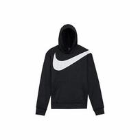 Nike krepšinio Hoodie su dideliu Swoosh vyrams, juodos spalvos M juoda
