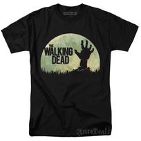 The Walking Dead AMC marškinėliai Zombių siaubo reklaminis grafinis dizainas T-shirt Unisex T-shirt S beige
