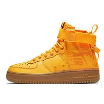 Nike Sf Air Force 1 Mid 'OBJ' Gs AJ0424-800 38 orange