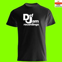 Def Jam Recordings - T Shirt - Rap Rave Dance Indie DJ Music Record Label 3XL black