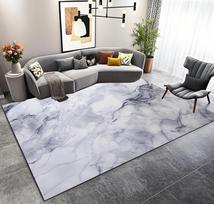 Šiaurietiško stiliaus prabangus marmurinis kilimas 200x300cm Didelis neslystantis pliušinis kilimas Minkštas grindų kilimėlis svetainės miegamojo dekoravimui 60*90cm gray
