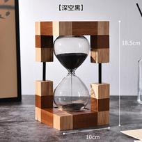 30 Minute Wooden Hourglass Timer Natural Sand Timer Decorative Home Office Desk Decor Gift Time Management Tool 30 minutes brown