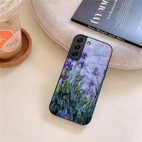 Claude Monet Impresionistinio meno telefono dėklas Stiklinis Samsung Galaxy S26 S25 S21 S22 S24 S23 S20 Ultra Fe Plus A16 A24 A55 A53 Coq Galaxy S21 5G gray