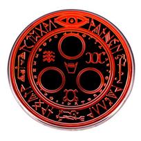 Silent Hill Brooch: Horror Film & TV Pin - Metal Alloy Baked Paint Badge juoda