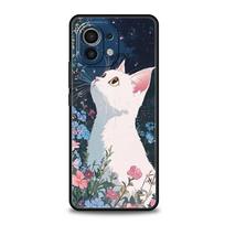Katės Van Gogo Žvaigždėtas dangus telefono dėklas skirtas Xiaomi Mi 15 14 13 12 11 Lite 14T 13T 12T 11T Pro Poco X7 X6 X5 X3 Pro F6 F5 F4 Dangtelis For Mi 11 Lite