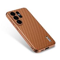 Matte Plating Carbon Fiber Cooling Breathable Armor Case Samsung S26 S22 Ultra S25 Edge S24 S23 Plus Ultra Thin Anti Drop Cover Galaxy S22 5G ruda