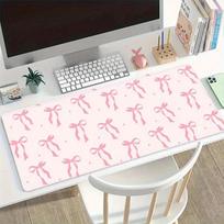 MultiSize Pink Bow  Star Gaming Mouse Pad  Cute Desktop Mat  Ideal for Home School Classroom  Office Use 800X300x2mm gray