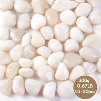 300-800g Balti Aukšto Blizgesio Natūralūs Akmenukai 2-3cm Kiemo Kraštovaizdžio Dekoro Akmenys Akmenukai Sodininkystės Dekoratyviniai Akmenys white