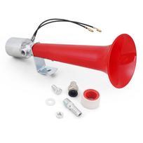 Car Air Horn Rustproof 450Hz 120dB Iron/plastic Truck Whistle Horn for 12V 24V Boat Yacht RV Motocycle Car Whistle Horn Red plastic