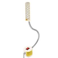 Sewing Machine Light Gooseneck Lamp Magnetic Base Switch Flexible Mounting (20 Leds) white