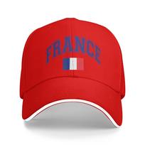 France French Flag Sun Baseball Cap  Summer Fitted Retro Trucker Hat For Unisex Running Hippie Snapback Cap One Size