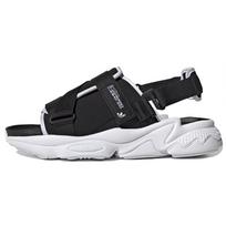 Adidas Originals Ozweego Sandalai Madingi Velcro Atsitiktiniai Unisex Juodi Balti Sandalai 'Juodi Balti' GZ8410 38