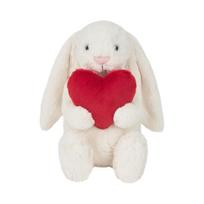 Jellycat Bashful Red Love Heart Bunny Medium Cream ONE SIZE įvairiaspalvis