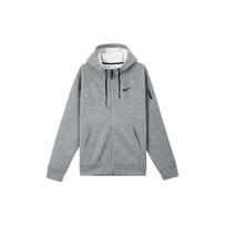 Nike Therma-FIT Solid Logo Print Zip Hoodie Jacket Men Outerwear Grey DQ4831-063 XL