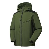 Unisex neperšlampama, neperpučiama softshell striukė - Kvėpuojanti lauko sporto vėjo neperpučiama striukė vyrams ir moterims XXXL armijos žalia spalva