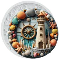 Lighthouse Silicone Molds Anchor Rudder Fondant Mold Cake Decorating Tools Cupcake Topper Chocolate Candy Craft Gum Paste Polymer Clay pilka spalva