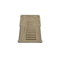 Wood Knitting Gauge Ruler Knitting Needle Ruler Wood Crochet Yarns Knitting Gauge Knitting Needle Measuring Tool
