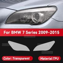 For BMW 7 Series F01 F02 G11 G12 2009-2022 Car Headlight Transparent TPU Protective Cover Film Front Light Tint Change Color Transparent