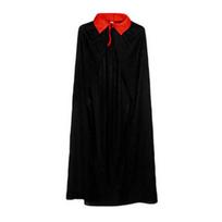 Hooded Single Layer Kids Cloak Coat Lapel Lace Up Long Halloween Cape Halloween Costume 90 cm