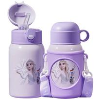 Disney Kids' Frozen 316 Stainless Steel Thermos with Straw gray