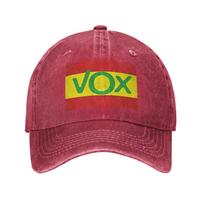 Ispanija Vox Logotipas Ispanijos Politinė Partija Ispaniško Džinsinio Audinio Kepurė Laisvalaikio Beisbolo Kepurės Reguliuojama Kepurė Vasarinės Unisex Beisbolo Kepurės One Size pink