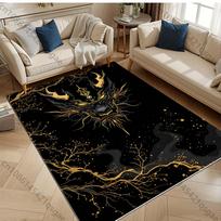 3D HD Printing Oriental Dragon Carpet Large Area Rug for Living Room Bedroom Sofa Office Home Decor Magic Gift 40x60cm (16x24in)