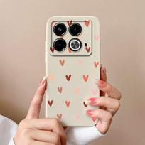 Infinix Note 40 Pro Plus telefono dėklas Estetiškas skysto silikono apsauginis dangtelis kamerai, skirtas Infinix Note40 Pro+ Funda Carcasa Infinix Note 40 (5G) beige