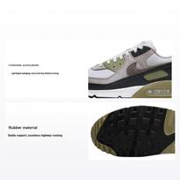 Nike Air Max 90 Neutral Olive Men Sneakers Grey Light-Bone College-Grey DM0029-011 45