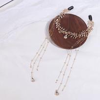 Vintage Olive Leaf Head Chain Face Jewelry Ethnic Crystal Forehead Headband Alloy Frontlet Hellenism Jewelry Hair Accesories balta