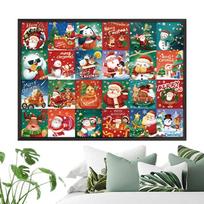 Advent Calendar 2026 Jigsaw 1008 Pieces Christmas Countdown Calendar Puzzle Family Game Night Parent-Child Interactive Jigsaw As Show red