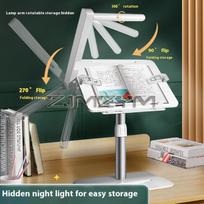 Angle Adjustable Reading Stand with light Multifunction Lifting Tablet Holder Laptop Bracket Desktop Bookshelf balta