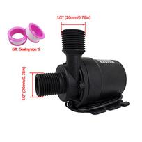 DC12V/24V 1000L/H Ultra Quiet Water Pump Mini Brushless Motor Submersible Aquarium Water Pump Water Heater Shower Booster Pump 24V wire connection