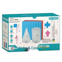 6th Grade Cylinder & Cone Math Model - Volume & Surface Area Teaching Aid blue