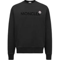 Moncler Logo Cotton Sweatshirt Men sweatshirt Black K2-091-8G00040-809KR-999 M