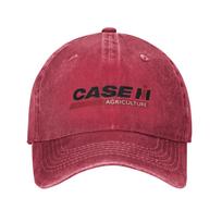Tractor Case Logo Denim Baseball Caps Snapback Baseball Hats Breathable Casquette Outdoor for Unisexs And Womens One Size