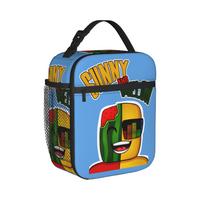 Sunny and Melon Lunch Bag  Outdoor Picnic Lunch Box For Unisex Fashion Print Tote Food Bags Oxford Portable Zipper Cooler Bag One Size
