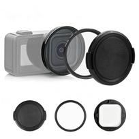 PULUZ 58mm UV objektyvo filtras Adapterio žiedas GoPro MISSION 1 / 1 PRO, su objektyvo dangteliu (Juoda) juoda