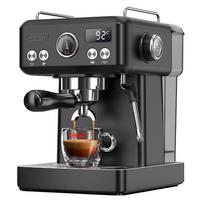 HiBREW H10A Pusiau automatinis espreso kavos aparatas, Karštas ir šaltas ekstrahavimas, 1,8 l vandens bakas, 20 bar slėgis, Reguliuojama temperatūra juoda