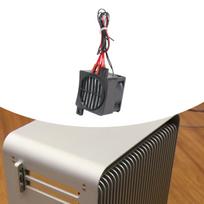 Elektrinis patalpos šildytuvas stalinis nešiojamas termostatas šildymo ventiliatorius namų ūkiui namams 12V 50W