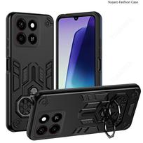 Dual Finger Ring Armor Cover for ZTE Blade A55 Case for ZTE Blade A35 Rotate Metal Bracket Kickstand Holder Case Shockproof Capa for ZTE Blade A55 juoda