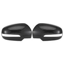 Carbon Fiber Rear View Mirror Case Cover For Suzuki Vitara SX4 S-Cross 2015- Side Wing Rear View Mirror Cover Cap-A87Q Carbon Fiber Pattern
